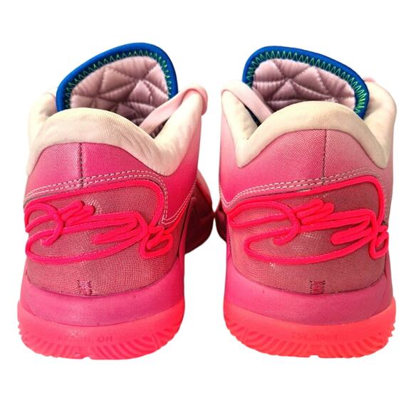 New NIKE Le Bron 22 GS I Promise Men Size 8.5 Pink Leather Basketball Sneakers